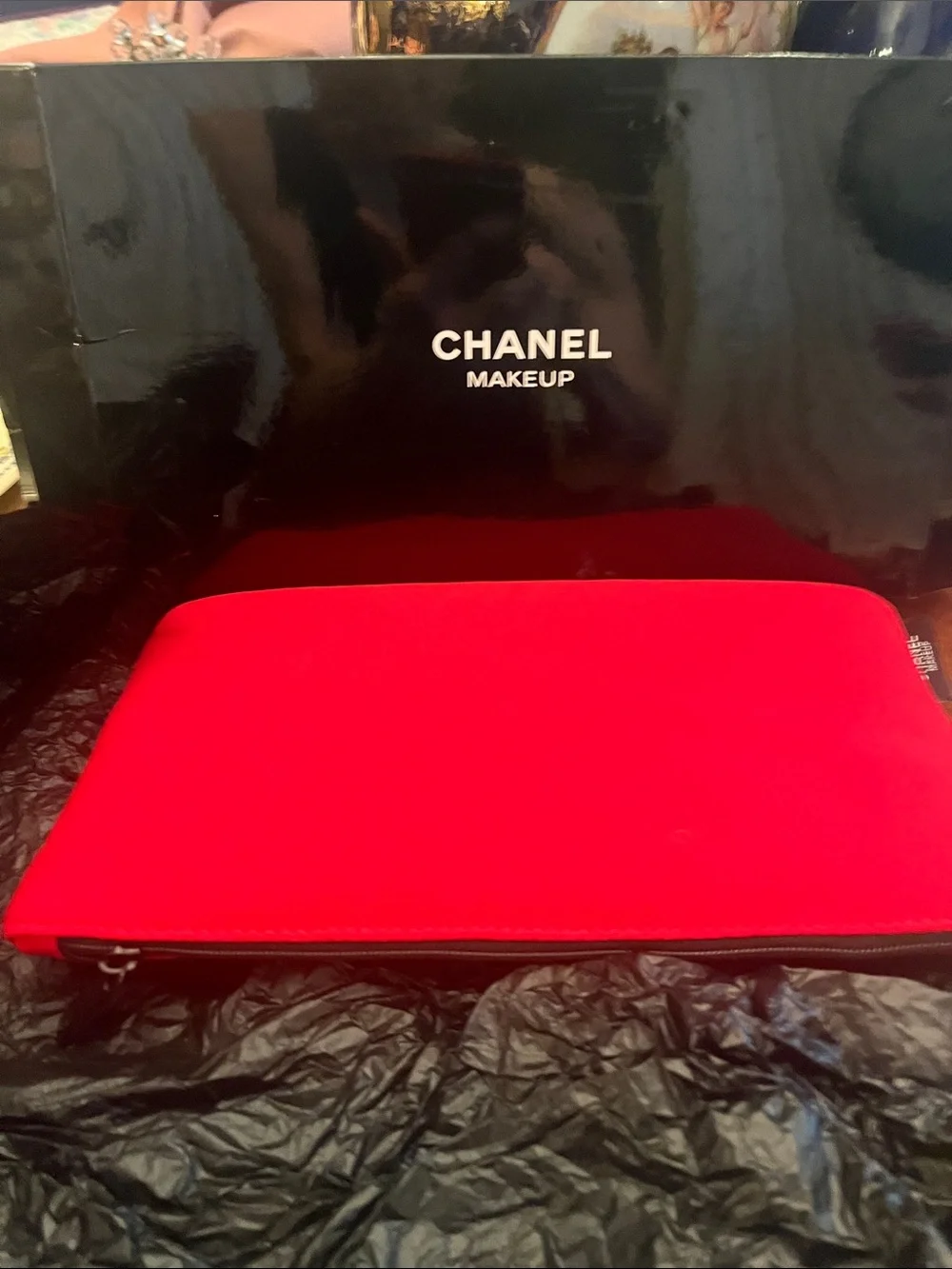 Chanel Quilted Zip Pouch makeup- Women Bags